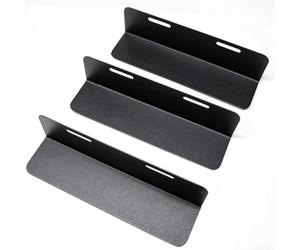 Yuanpgky Lot de 3 organiseurs de coffre de voiture flexibles - Séparateur antidérapant réglable pour stabilisation du cargaison, séparateur de coffre en métal de 19 x 5 cm