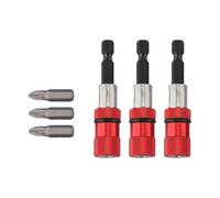 Yuanpgky Lot de 3 porte-embouts magnétiques avec profondeur réglable et poignée magnétique puissante pour vis de cloison sèche, compatible avec tournevis électriques et perceuses, fabriqué en (A)