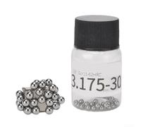 Yuanpgky Lot de 30 billes en acier pour roulements de moyeu 6,35 mm 4,763 mm 3,969 mm 3,175 mm 2,381 mm pour G10 Grade Gcr15 Acier au carbone chromé lisse résistant à l'usure pour montagne pour vélo