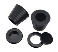 Yuanpgky Lot de 4 cônes de parasol en caoutchouc avec trou de table pour tables en verre ou en acrylique avec trous de 5,1 cm, stabilisateur de taille standard