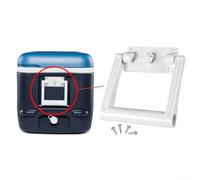 Yuanpgky Lot de 4 poignées de rechange en plastique blanc pour refroidisseurs Igloo de 25 à 72 litres avec charnières et vis en acier inoxydable, ensemble complet de mise à niveau (100 (4 trous))