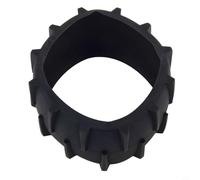 Yuanpgky Lot de 4 poulies de rechange compatibles avec tondeuse à gazon robot Dreame A1, accessoire de tondeuse à gazon en caoutchouc, 110 x 40 mm, composant de poulie noire pour tondeuse robot