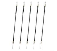 Yuanpgky Lot de 5 câbles de plaque de verrouillage de selle arrière électrique 350 mm en acier avec revêtement en PVC, compatible avec vélos électriques, scooters et véhicules électriques