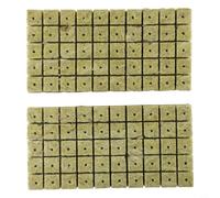 Yuanpgky Lot de 50/100 cubes de démarrage de culture, 25 x 25 x 40 mm, supports de culture pour clonage et démarrage de plantes, éponges de propagation vertes (100 pièces)