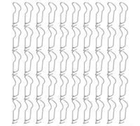 Yuanpgky Lot de 50 boucles de fixation rondes de 14 mm à 14 mm en acier inoxydable pour structures de jardin et systèmes de culture en extérieur