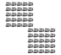 Yuanpgky Lot de 50 colliers de serrage photovoltaïques en acier inoxydable pour câbles de 4 à 6 mm - Supports de montage pour panneaux photovoltaïques (1 tige + 2 joints)