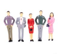 Yuanpgky Lot de 50 figurines en plastique à l'échelle 1:32 assises debout pour modélisme ferroviaire, décoration de paysage, calibre 1, couleurs mélangées