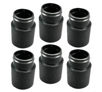 Yuanpgky Lot de 6 embouts pour PING Série G 335/350/370 - Adaptateurs de manchon en silicone compatibles avec pilotes, fairways et hybrides (370 longueur) - Noir