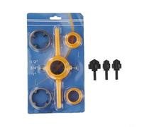 Yuanpgky Lot de 6 forets PPR avec tige hexagonale pour la fabrication de filetages de tuyaux d'eau - Outil d'expansion à trou ouvert de 15 à 31 mm pour tuyaux en PVC et plastique avec 3 tailles