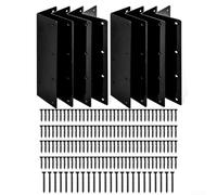 Yuanpgky Lot de 8 supports d'angle pour lit de jardin surélevé de 27,9 cm de haut avec vis pour lits de 50 à 61 cm - Connecteurs métalliques robustes fabriqués en alliage d'acier avec revêtement