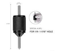 Yuanpgky Lot de poinçons d'alignement de centre de transfert avec broches d'alignement en acier trempé pour centrage des trous, diamètre de 0,9 cm (grand 11,4 cm et petit 8,9 cm de long) (G1/8)