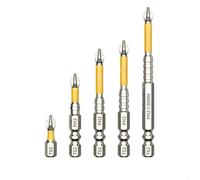 Yuanpgky Lot d'embouts de tournevis magnétiques avec tige hexagonale 1/4, construction en alliage d'acier, design antidérapant pour meubles, électronique et applications automobiles (7)