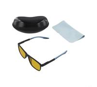 Yuanpgky Lunettes de conduite avec lumière bleue et amélioration pour une conduite plus sûre dans des conditions de faible luminosité, monture noire