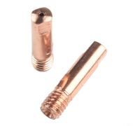 Yuanpgky MB15 15AK Lot de 10 buses de soudage M6 pour torche de soudage MIG, 0,6 mm, 0,8 mm, 0,9 mm, 1,0 mm, 1,2 mm, buse en cuivre avec haute et (0,9 mm)