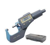 Yuanpgky Micromètre numérique 0-25 mm - Affichage à double puce avec cliquet - Pour une force de mesure constante - Affichage LCD - Pied à coulisse de diamètre métrique - Micromètre électronique