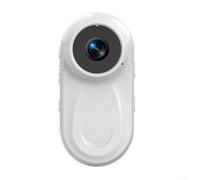 Yuanpgky Mini caméra d'action magnétique, objectif grand angle 20°, zoom x8, caméra d'action de poche étanche à 30 m, essentiel pour le vlogging (blanc)