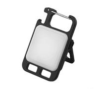 Yuanpgky Mini lampe de poche porte-clés LED avec aimant et poignée pliable, 4 modes, 500 lm, super lumineux, rechargeable par USB, lampe de travail pour le camping, la pêche