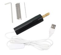 Yuanpgky Mini perceuse électrique USB Outil rotatif portable pour forage du bois, du plastique et des circuits imprimés | Vitesse de 8500 tr/min, puissance 10 W | Compatible avec les embouts de 0,7 à