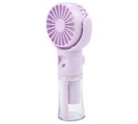 Yuanpgky Mini ventilateur à main avec fonction brumisateur pour refroidissement personnel (violet)