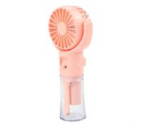 Yuanpgky Mini ventilateur brumisateur portable rechargeable de bureau avec réservoir d'eau, réglage de charge USB pour enfants, étudiants, maison, bureau (rose)
