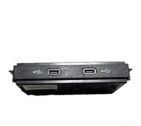 Yuanpgky Module de charge rapide USB de type C 45 W compatible avec ID.3, ID.4, Tiguan L, Touran L, Tayron, Tiguan - Accessoire de voiture ABS noir (rapide + câble adaptateur)