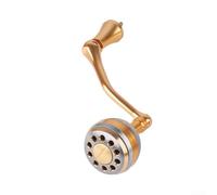 Yuanpgky Moulinet de pêche en métal avec poignée à bascule pour moulinet, design pliable à visser, construction en alliage d'aluminium, 1 lot compatible avec les moulinets (grand)