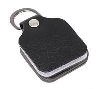 Yuanpgky Nettoyeur de ligne de pêche à la mouche et lisseur pour pêche à la mouche - Outil d'extérieur 2 en 1 en acier inoxydable avec étui en cuir synthétique, construction en polyester, 4,7 x 5,7 x