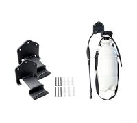 Yuanpgky Organiseur mural pour outils - Support pulvérisateur en métal - Conçu pour un montage mural - Avec support souffleur à dos pour améliorer l'accessibilité des outils de jardin (1 pièce)