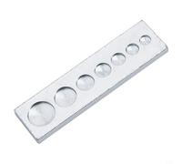 Yuanpgky Outil de poinçonnage de plaque inférieure de 17,8 cm pour artisanat du cuir - Rivet en acier au carbone avec dent en losange et poignée antidérapante, convient aux boutons pression de 6/7/8/9