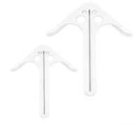 Yuanpgky Outil de recherche de centre de barre ronde pour le travail du bois et la gravure, dispositif de localisation de centre de matériaux ABS pour la construction et les travaux manuels, blanc