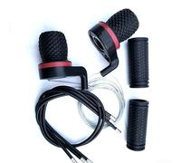 Yuanpgky Paire de leviers de vitesse 21 vitesses pour guidon de vélo avec ABS + caoutchouc - Compatible avec systèmes à 7 vitesses - Noir