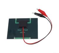 Yuanpgky Panneau solaire 1,5 W 12 V avec clip - Module de charge portable en silicone polycristallin compatible avec les projets de bricolage en plein air, les sacs à dos et les tentes - Design