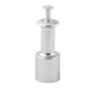 Yuanpgky Passoire magnétique en alliage d'aluminium avec presse télescopique réglable pour une préparation précise de l'expresso (argenté)