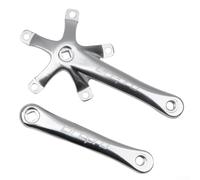 Yuanpgky Pédalier creux ultraléger 130BCD 50-58T avec plateau CNC AL7075 pour vélos de route, pliables et électriques, manivelle de 170 mm, compatible avec 9/10/11 vitesses (manivelle noire)