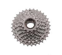 Yuanpgky Pignon à filetage à 9 vitesses pour VTT - Roue d'inertie à cassette en acier 13-32T compatible avec les vélos à vitesse 9/27, argent (volant d'inertie 9S)