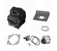 Yuanpgky Piston cylindrique professionnel de 44 mm avec roulement pour moteur 52CC 44F-5 Pièces de débroussailleuse thermique en aluminium amélioré Ensemble d'assemblage