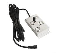 Yuanpgky Plaque d'atomiseur pour bassin à poissons pour paysage aquatique extérieur et rocailleux, brumisateur en acier inoxydable avec 8 têtes, DC 45 V pour système de brume de jardin (quatre têtes)