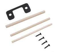 Yuanpgky Plaque de gâche réglable pour portes extérieures, design à grand trou avec cales pour pênes dormants, plaque de renfort de serrure de porte en acier inoxydable compatible avec standard (noir