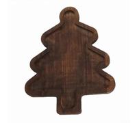 Yuanpgky Plateau à goûter en bois pour fêtes de vacances et réunions de famille, plateaux de service rustiques pour fruits, collations et desserts, maison festive