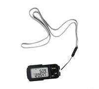 Yuanpgky Podomètre électronique pour suivi de fitness avec podomètre, distance et calories, mémoire de 30 jours, réglage de la cible, grand écran, matériau ABS, noir