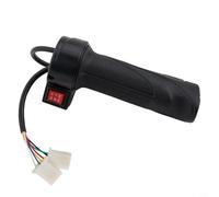 Yuanpgky Poignée d'accélérateur électrique à 3 vitesses pour vélo E-For Bike - Étanche - 48 V-72 V - Main droite - Pour contrôleur de vélo avec 6 fils - Compatible avec guidon de 22 mm - Noir