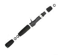 Yuanpgky Poignée de rechange noire pour canne à pêche en EVA pour réparation de canne à glace, comprend un siège de moulinet - Compatible avec les cannes à pêche à leurre et sur glace, 45 g