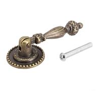 Yuanpgky Poignées d'armoire en alliage de zinc bronze antique - Poignées de tiroir à trou unique pour armoires, petites portes de meubles, 6,6 x 2,6 cm (1 pièce)