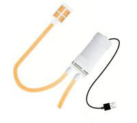 Yuanpgky Pompe à siphon électrique automatique USB pour eau et boissons, pompe de transfert auto-amorçante avec moteur silencieux, pour brassage maison, rangement Kombucha (1 m)