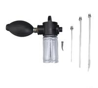 Yuanpgky Pulvérisateur à poudre pour bulbe de jardin, 3 buses interchangeables en acier inoxydable, grand flacon pulvérisateur portatif pour la protection des plantes