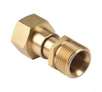 Yuanpgky Raccord de tuyau pivotant M22 14 mm en laiton pour nettoyeur haute pression avec rotation à 360 degrés anti-design