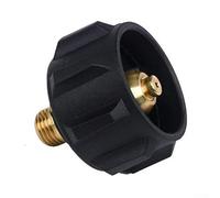 Yuanpgky Raccord de vanne régulateur de propane en laiton pour barbecue extérieur et réchaud de camping - Adaptateur de contrôle du débit de gaz avec interface anti-fuite, pièce