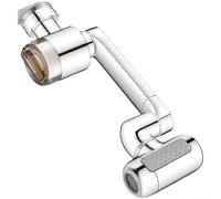 Yuanpgky Rallonge de robinet rotative à 4 modes avec filtre, tête de pulvérisation flexible pour évier de cuisine et salle de bain, aérateur à économie d'eau, compatible avec les filetages de 20 mm