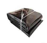 Yuanpgky Revêtement de bassin en polyéthylène haute densité de 0,3 mm d'épaisseur, noir, imperméable, pour étangs de jardin, aquariums de carpes koï et caractéristiques aquatiques, design pliable