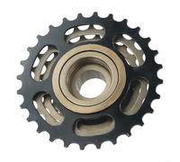 Yuanpgky Roue libre à visser 6/7/8 vitesses 13-28T pour la position des pièces de vélo, cassette en acier à haute teneur en carbone avec changement de vitesse fluide et faible bruit (6 vitesses, noir)